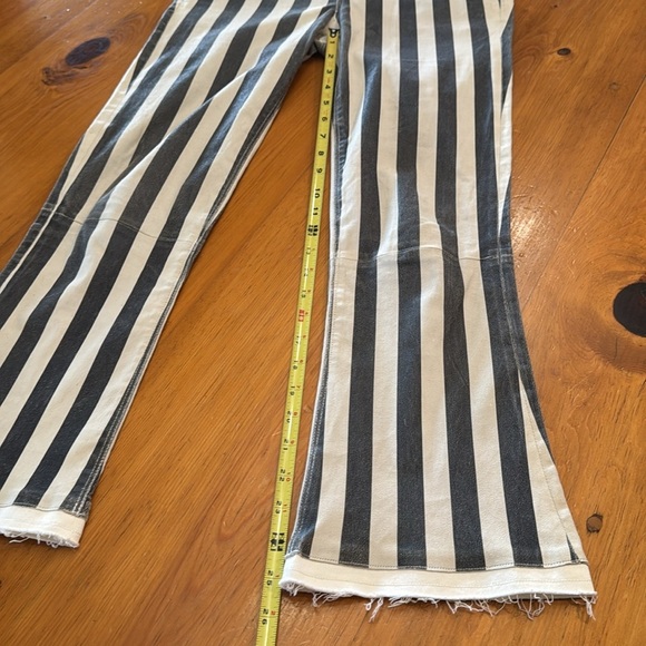 RtA Kiki Striped kick flare leather pants - Picture 5 of 17